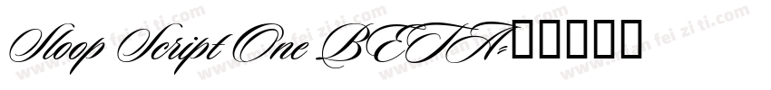 Sloop Script One BETA字体转换